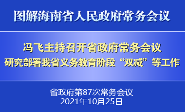 馮飛主持召開七屆省政府第87次常務會議