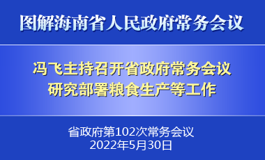 馮飛主持召開七屆省政府第102次常務會議