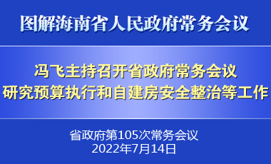 馮飛主持召開七屆省政府第105次常務(wù)會議