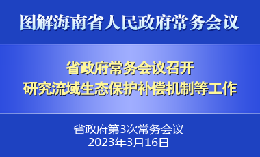 八屆省政府第3次常務(wù)會(huì)議召開(kāi)