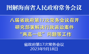 劉小明主持召開八屆省政府第17次常務(wù)會(huì)議