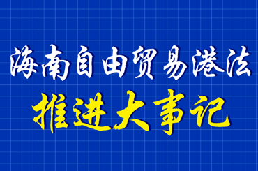 海南自由貿(mào)易港法推進大事記