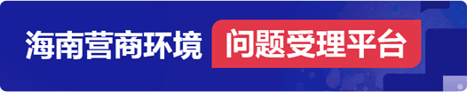 海南營商環(huán)境問題受理平臺