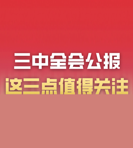 點(diǎn)“金”之道丨三中全會(huì)公報(bào) 這三點(diǎn)值得關(guān)注