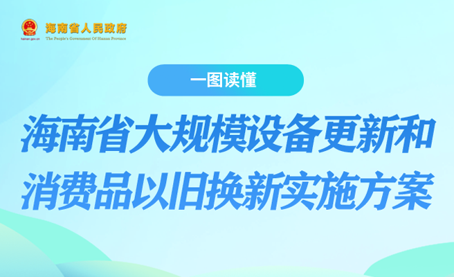 一圖讀懂：《海南省大規(guī)模設(shè)備更新和消費(fèi)品以舊換新實(shí)施方案》