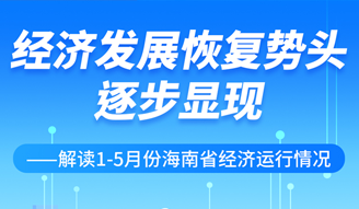 圖解1-5月份海南省經(jīng)濟運行情況