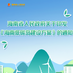 图解 | 海南低碳岛建设方案